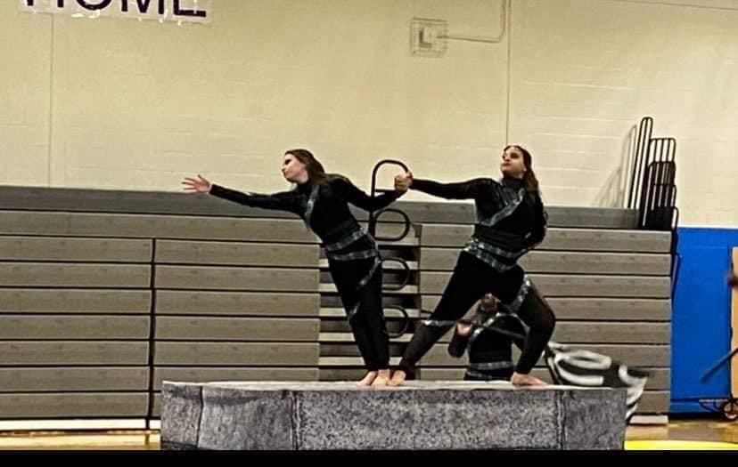 The DHS Winter Guard in action.